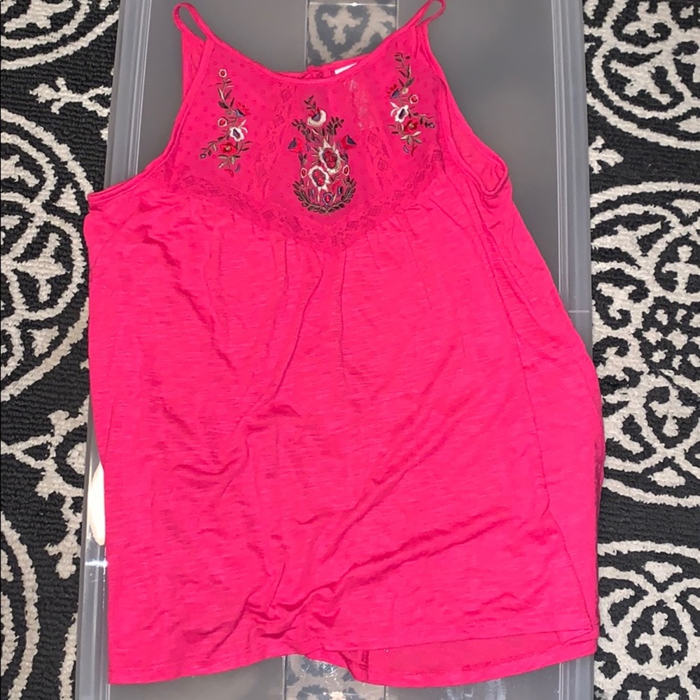 Hot pink top